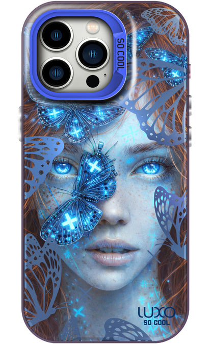 Custodia per Samsung Galaxy S25 S931, LUXO So CooL, ArcadiA Butterfly Girl, Multicolore