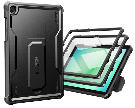 Custodia per Samsung Galaxy Tab A11+ / Tab A9+, Tech-Protect, Kevlar Pro, Nera