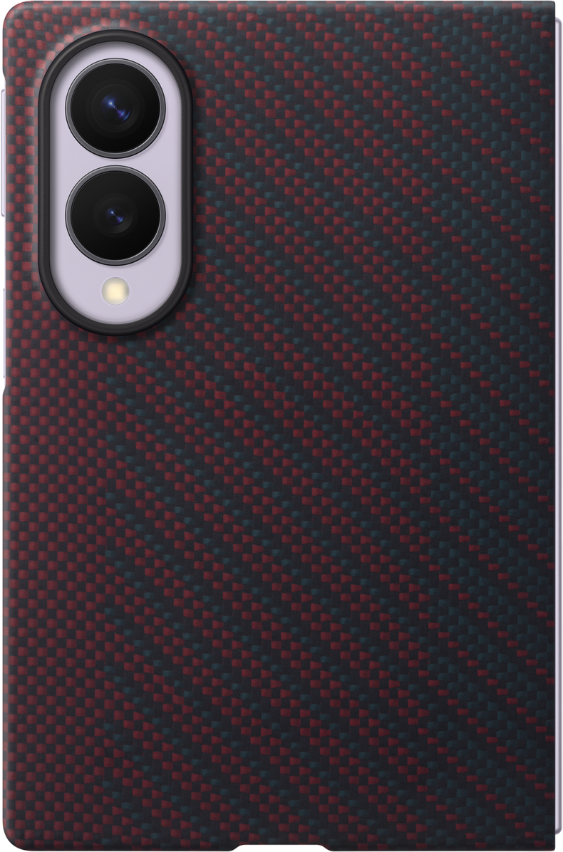 Custodia per Samsung Galaxy Z Fold8 F971, Carbon Magnet Case, Rosso EF-KF971SREGWW