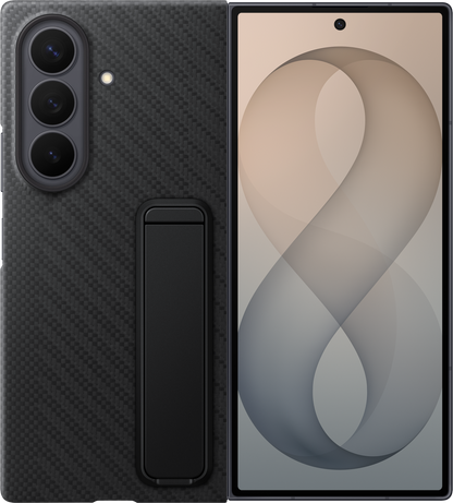 Custodia per Samsung Galaxy Z Fold8 Ultra F976, Carbon Standing, Nera EF-XF976SBEGWW