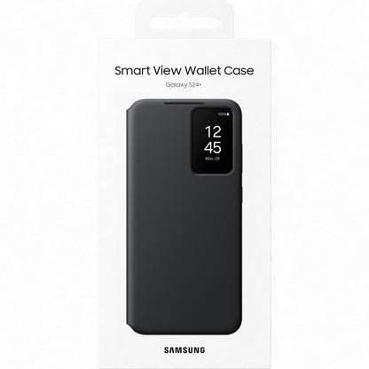 Custodia per Samsung Galaxy S24+ S926, S-View Wallet, nero EF-ZS926CBEGWWW 