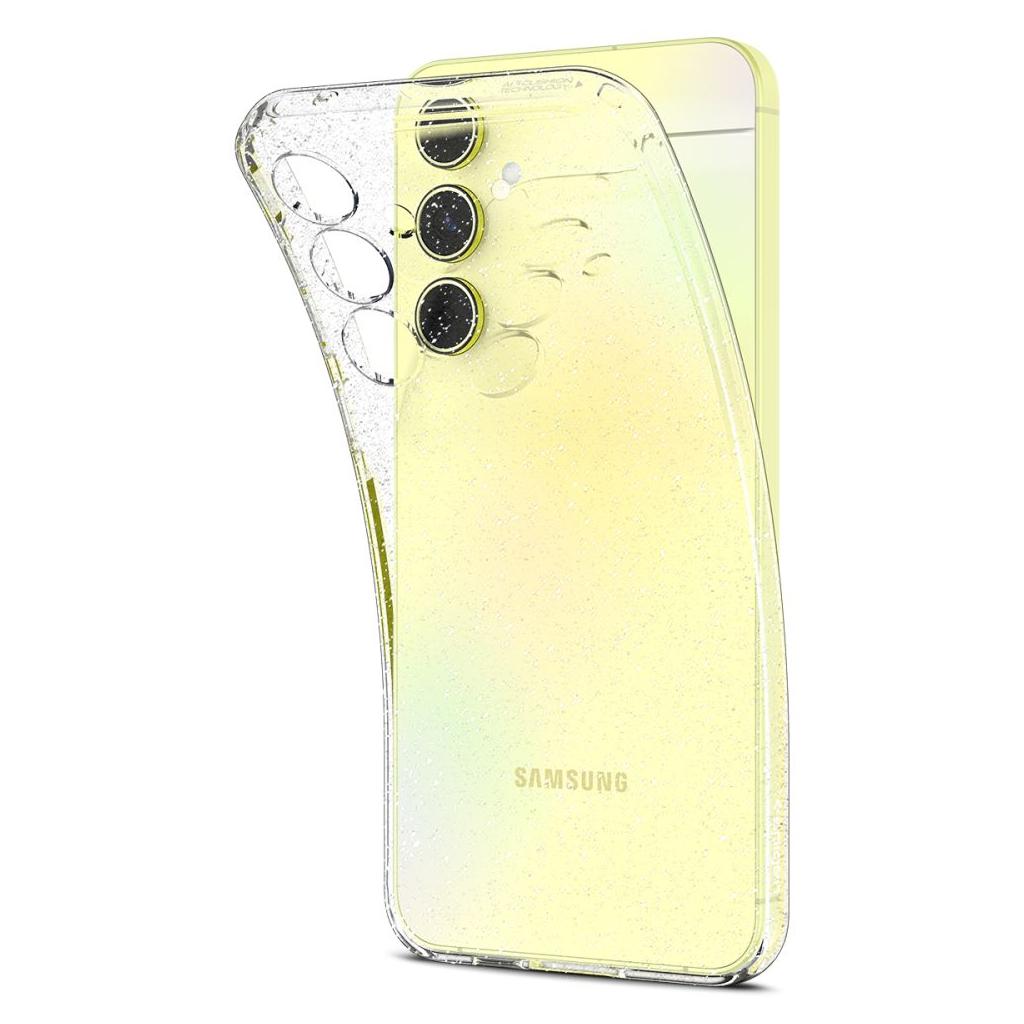 Custodia per Samsung Galaxy A55 5G A556, Spigen, Cristallo liquido Glitter, Trasparente ACS07538 