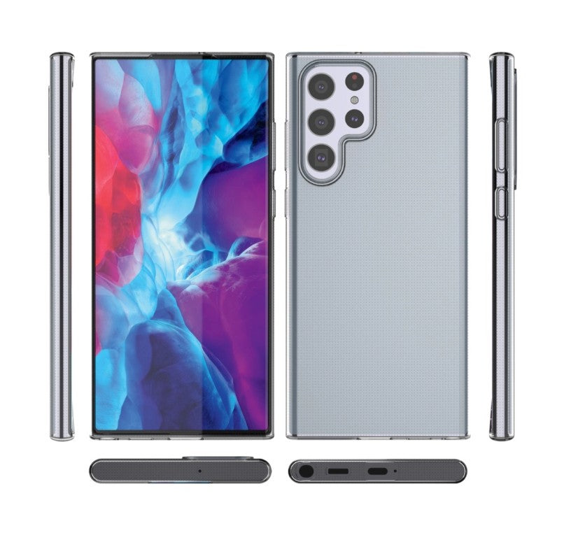 Custodia per Samsung Galaxy S22 Ultra 5G S908, OEM, Ultra Slim, 0,5 mm, Trasparente