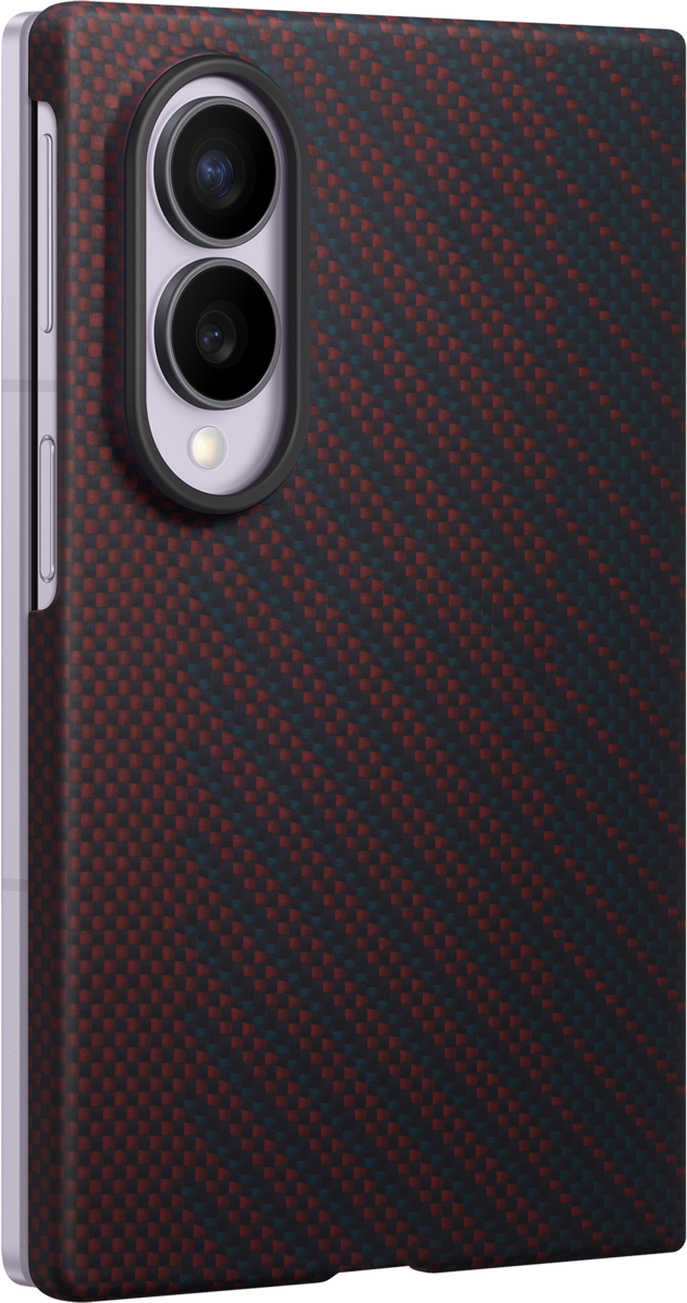 Custodia per Samsung Galaxy Z Fold8 F971, Carbon Magnet Case, Rosso EF-KF971SREGWW