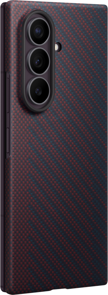 Custodia per Samsung Galaxy Z Fold8 Ultra F976, Carbon Magnet Case, Rossa EF-KF976SREGWW