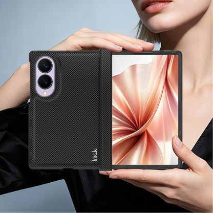 Custodia per Samsung Galaxy Z Fold8 F971, Imak, Carbonio, Nera