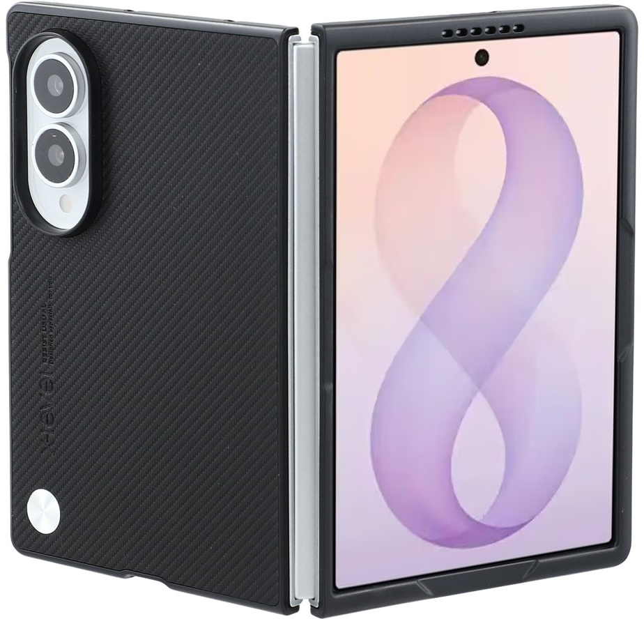 Custodia per Samsung Galaxy Z Fold8 F971, X-Level, Carbonio, Nera
