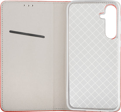 Custodia per Samsung Galaxy A15 5G A156 / A15 A155, OEM, Smart Magnet, Rossa