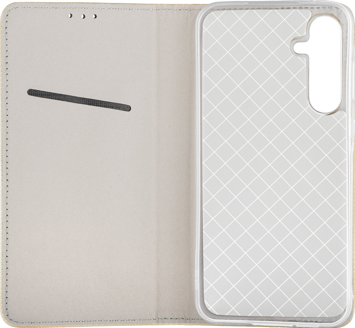 Case for Samsung Galaxy A16 5G A166 / A16 4G A165, OEM, Smart Magnet, Gold