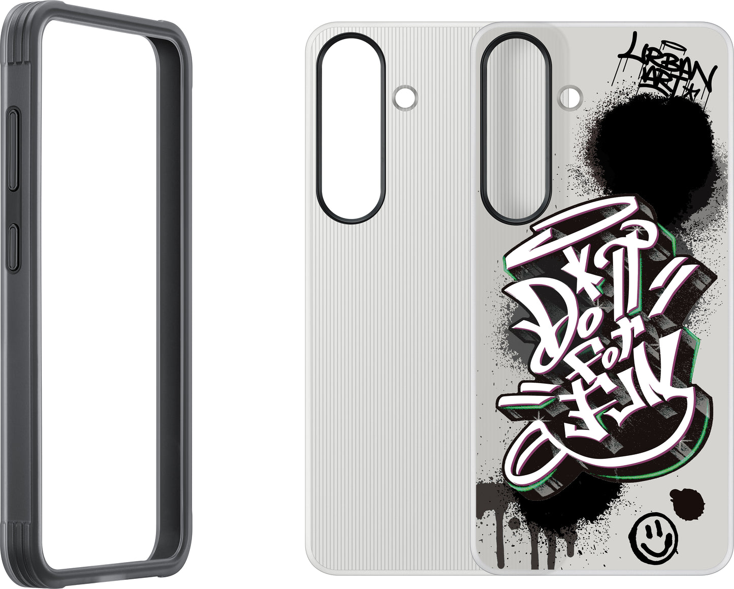 Custodia per Samsung Galaxy S25 S931, FlipSuit Rugged Case, Nera EF-JS931CBEGWW
