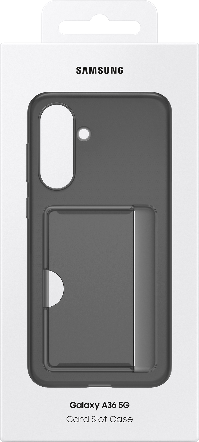 Custodia per Samsung Galaxy A36 A366, Card Slot Case, Nera EF-OA366TBEGWW