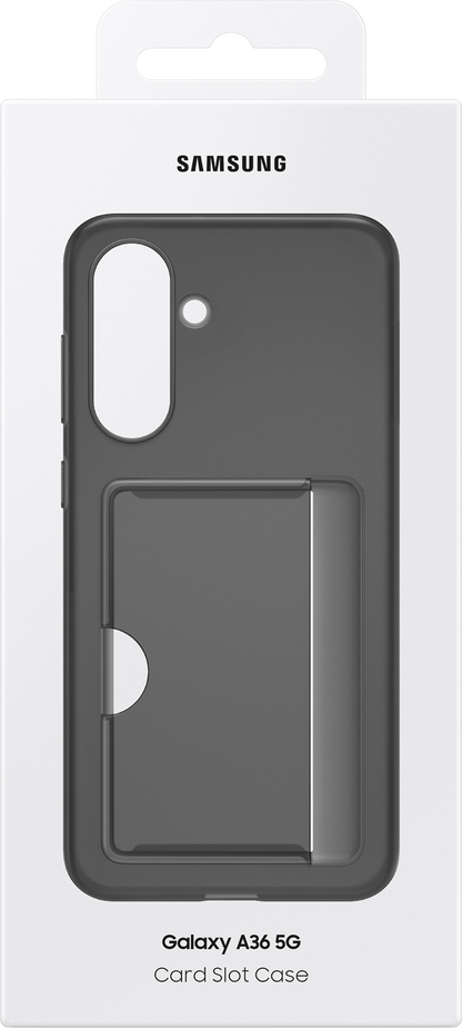 Custodia per Samsung Galaxy A36 A366, Card Slot Case, Nera EF-OA366TBEGWW