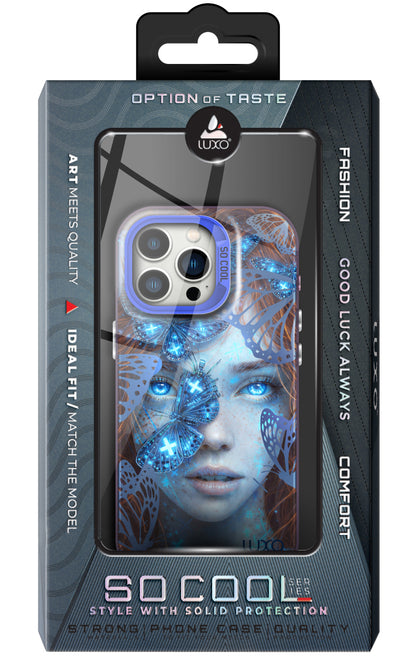 Custodia per Samsung Galaxy A15 5G A156 / A15 A155, LUXO So CooL, ArcadiA Butterfly Girl, Multicolore