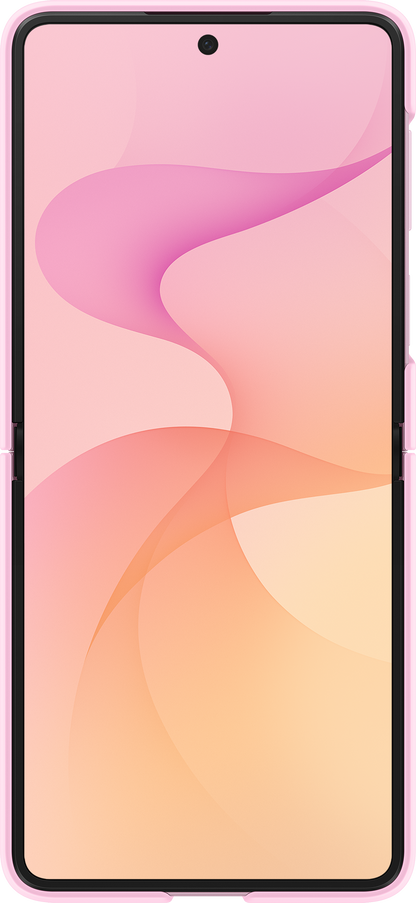 Custodia per Samsung Galaxy Z Flip8 F776, Silicone Ring Magnet, Rosa EF-EF776CVEGWW