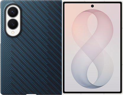 Custodia per Samsung Galaxy Z Fold8 F971, Carbon Magnet Case, Blu Navy EF-KF971SNEGWW