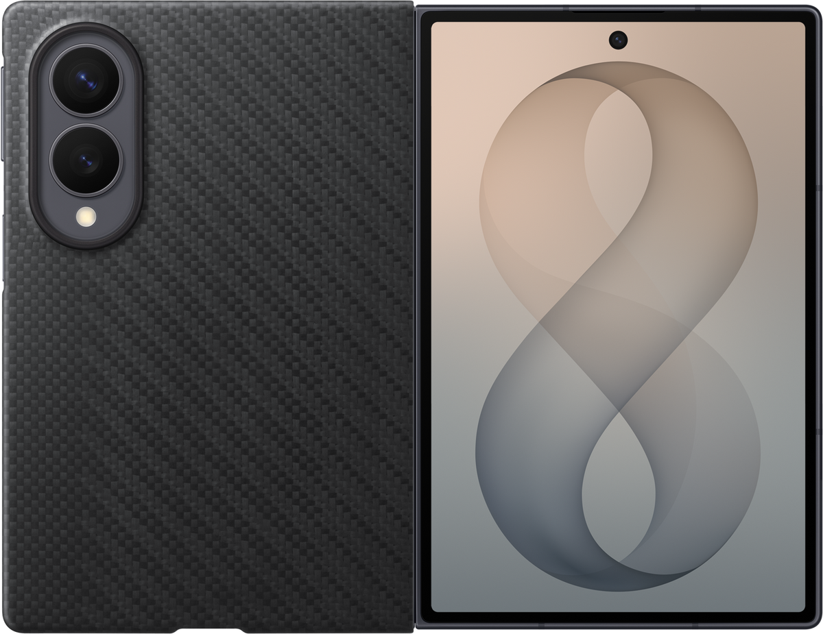 Custodia per Samsung Galaxy Z Fold8 F971, Carbon Magnet Case, Nera EF-KF971SBEGWW