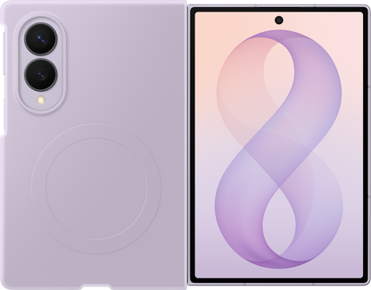 Custodia per Samsung Galaxy Z Fold8 F971, Silicone Magnet Case, Viola EF-EF971CVEGWW