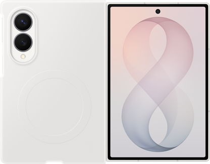 Custodia per Samsung Galaxy Z Fold8 F971, Silicone Magnet Case, Bianca EF-EF971CWEGWW