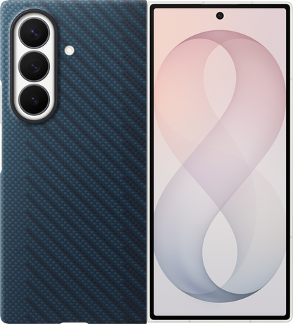 Custodia per Samsung Galaxy Z Fold8 Ultra F976, Carbon Magnet Case, Blu Navy EF-KF976SNEGWW