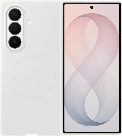 Custodia per Samsung Galaxy Z Fold8 Ultra F976, Silicone Magnet Case, Bianca EF-EF976CWEGWW