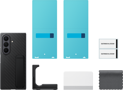 Custodia per Samsung Galaxy Z Fold8 Ultra F976, Carbon Standing, Nera EF-XF976SBEGWW