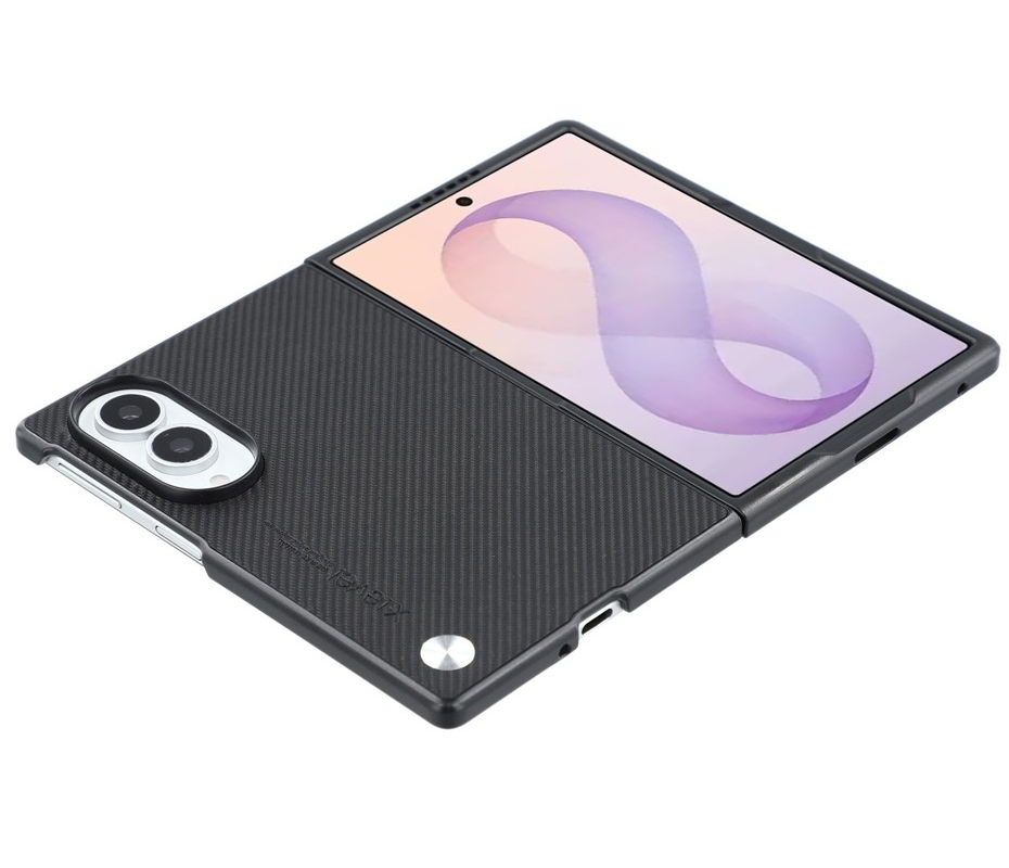 Custodia per Samsung Galaxy Z Fold8 F971, X-Level, Carbonio, Nera