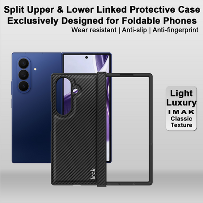 Custodia per Samsung Galaxy Z Fold8 Ultra F976, Imak, Carbonio, Nera