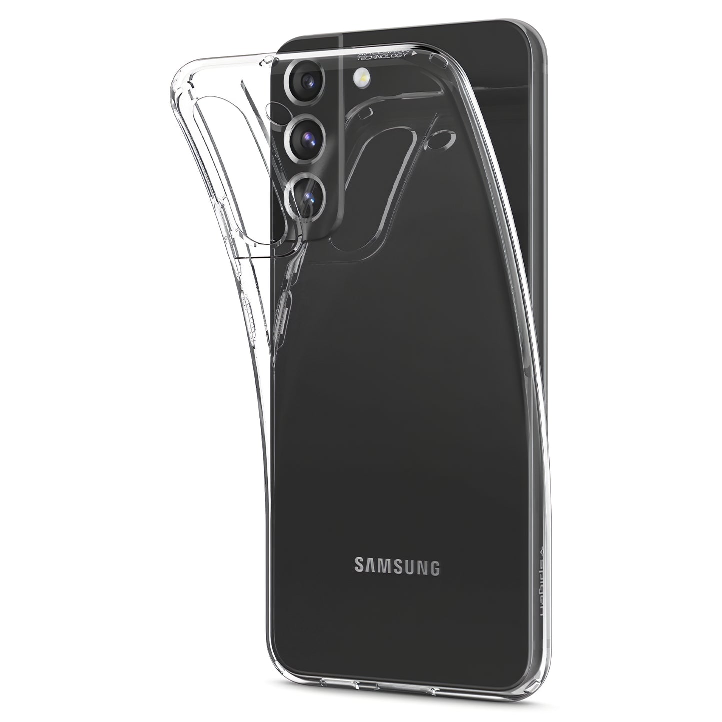 Custodia per Samsung Galaxy S22 5G S901, Spigen, a cristalli liquidi, trasparente 