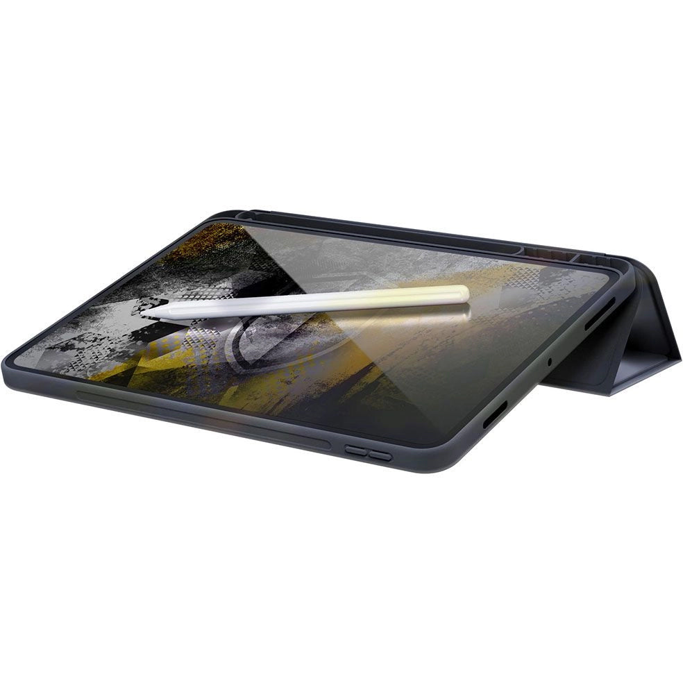 Custodia per Samsung Galaxy Tab S9 FE, 3MK, morbida per tablet, nera 