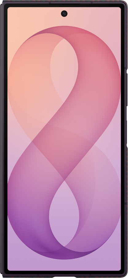 Custodia per Samsung Galaxy Z Fold8 Ultra F976, Carbon Magnet Case, Rossa EF-KF976SREGWW