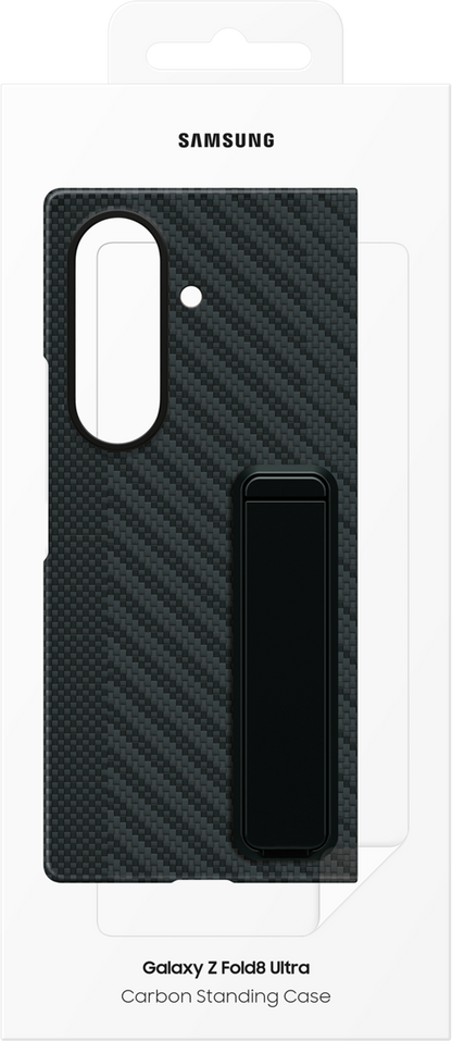 Custodia per Samsung Galaxy Z Fold8 Ultra F976, Carbon Standing, Nera EF-XF976SBEGWW