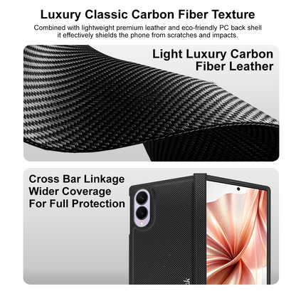 Custodia per Samsung Galaxy Z Fold8 F971, Imak, Carbonio, Nera