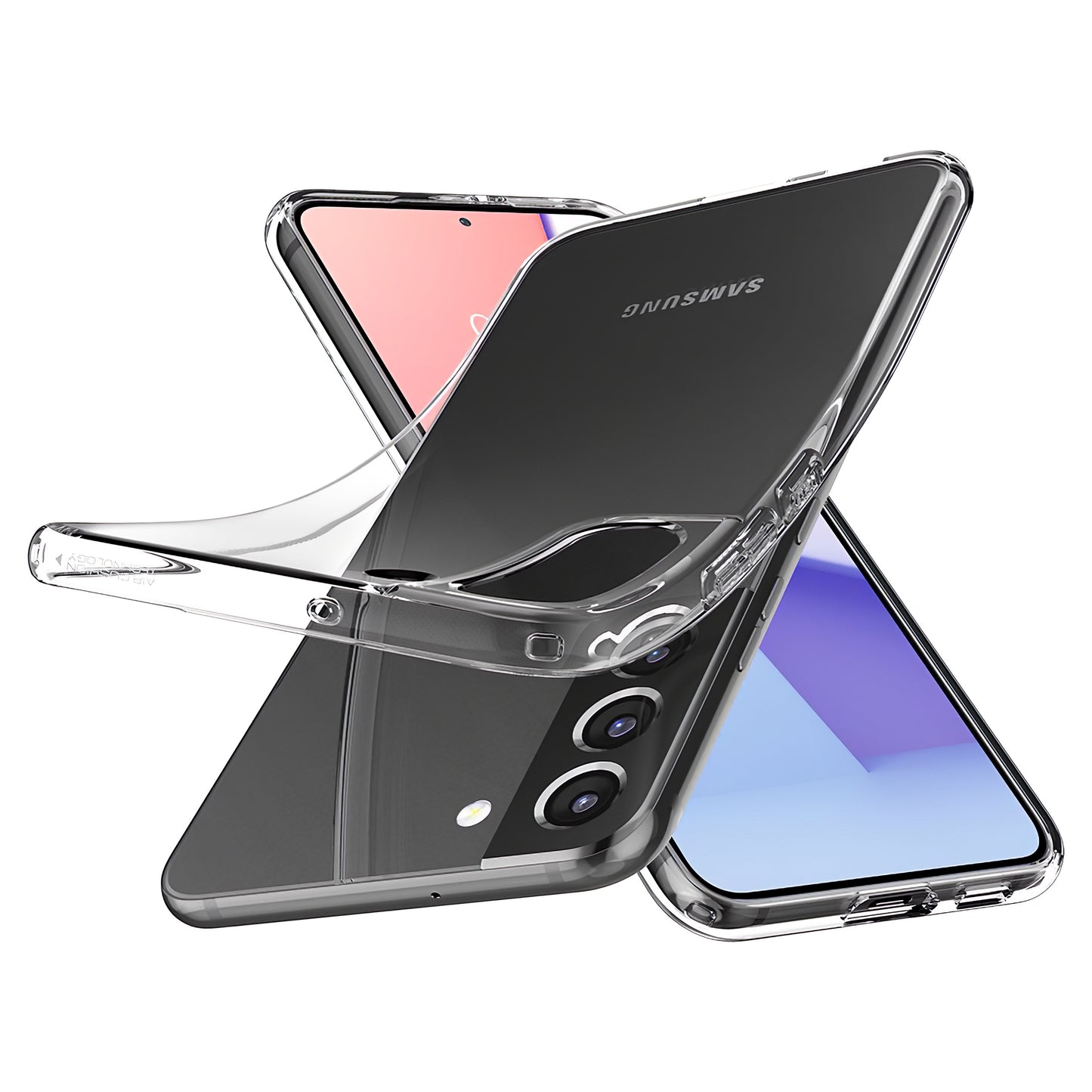 Custodia per Samsung Galaxy S22 5G S901, Spigen, a cristalli liquidi, trasparente 