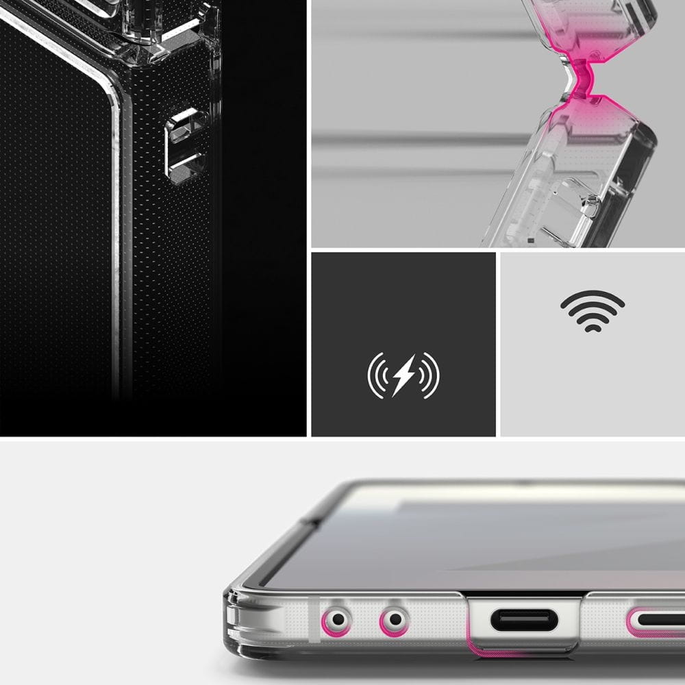 Custodia per Samsung Galaxy Z Flip7 F766, Ringke, Fusion, Trasparente