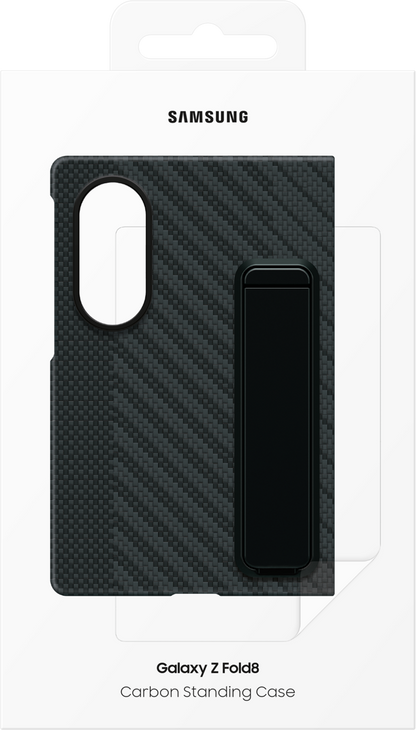 Custodia per Samsung Galaxy Z Fold8 F971, Carbon Standing, Nera EF-XF971SBEGWW