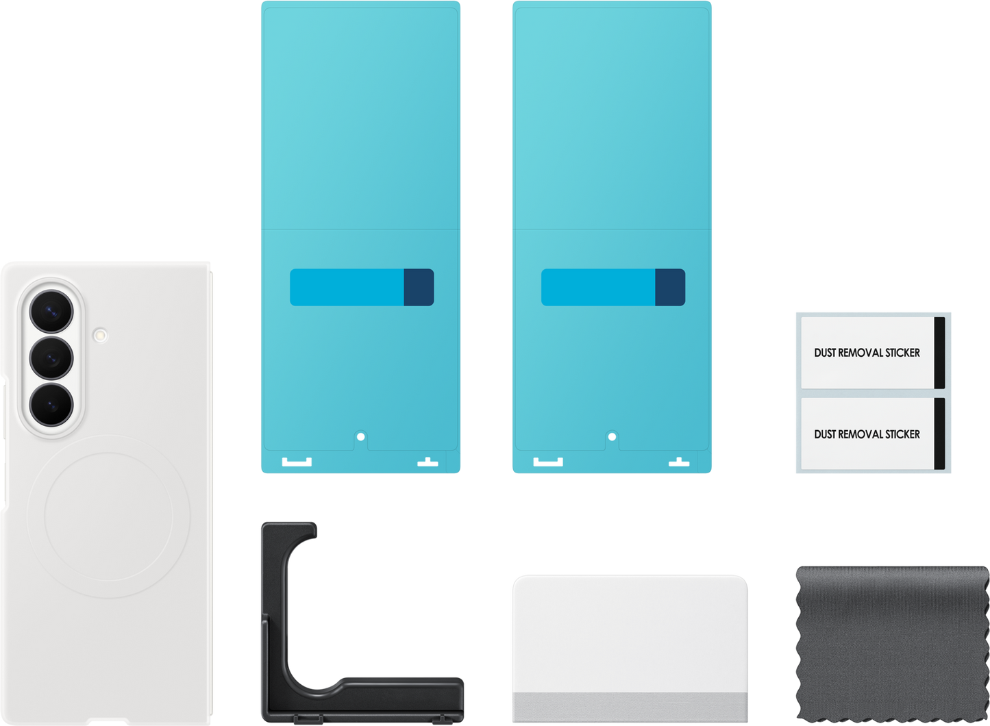 Custodia per Samsung Galaxy Z Fold8 Ultra F976, Silicone Magnet Case, Bianca EF-EF976CWEGWW