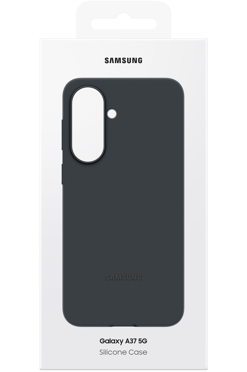 Custodia per Samsung Galaxy A37 5G, Silicone Case, Nera EF-PA376CBEGWW