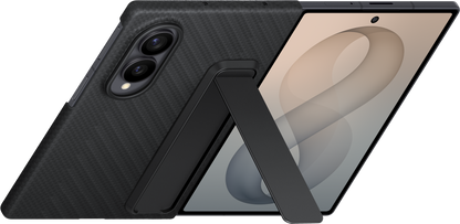 Custodia per Samsung Galaxy Z Fold8 F971, Carbon Standing, Nera EF-XF971SBEGWW