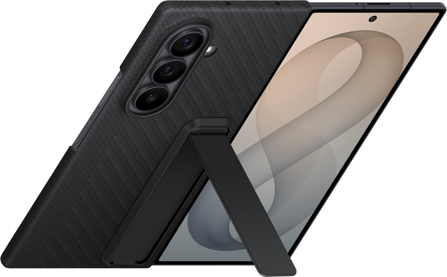 Custodia per Samsung Galaxy Z Fold8 Ultra F976, Carbon Standing, Nera EF-XF976SBEGWW