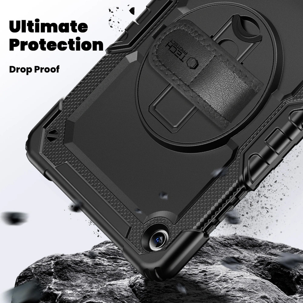 Custodia per Samsung Galaxy Tab A11+ / Tab A9+, Tech-Protect, Solid, Nera