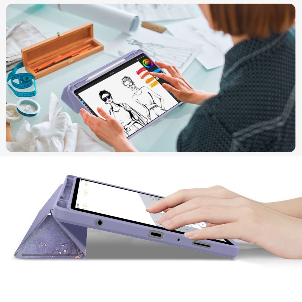 Custodia per Samsung Galaxy Tab A11 / Tab A9, Tech-Protect, SC PEN Hybrid, Viola
