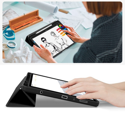Custodia per Samsung Galaxy Tab A11 / Tab A9, Tech-Protect, SC PEN Hybrid, Nera