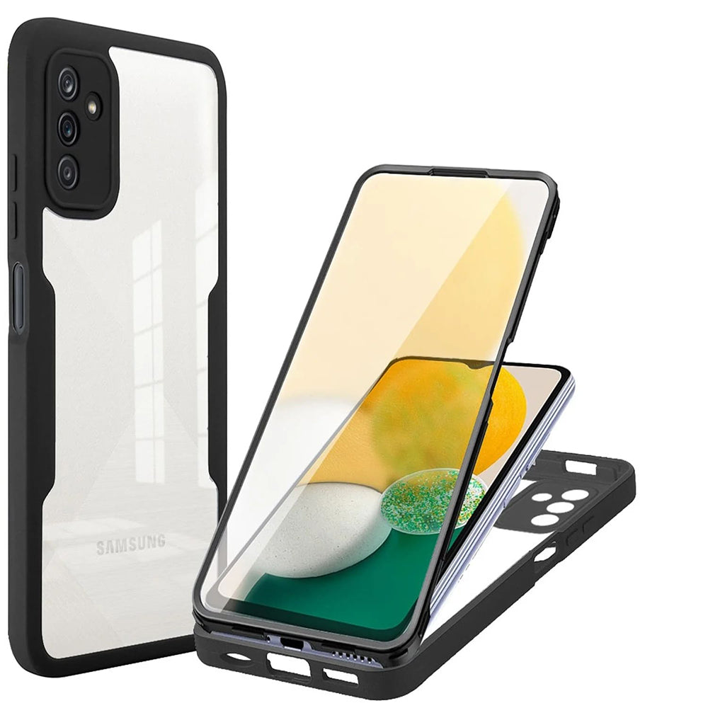 Custodia per Samsung Galaxy A04s A047 / A13 5G A136, Techsuit, ColorVerse 360, Nera