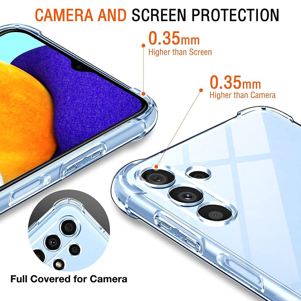 Custodia per Samsung Galaxy A04s A047 / A13 5G A136, Techsuit, Shockproof Clear, Trasparente