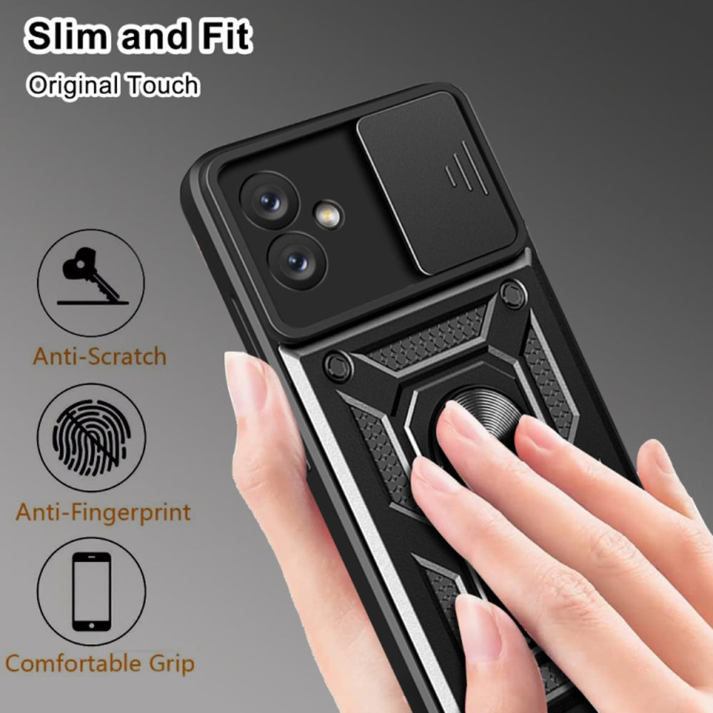 Case for Samsung Galaxy A05 A055, Techsuit, CamShield, Black