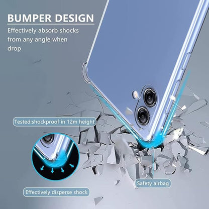 Case for Samsung Galaxy A05 A055, Techsuit, Shockproof Clear, Transparent