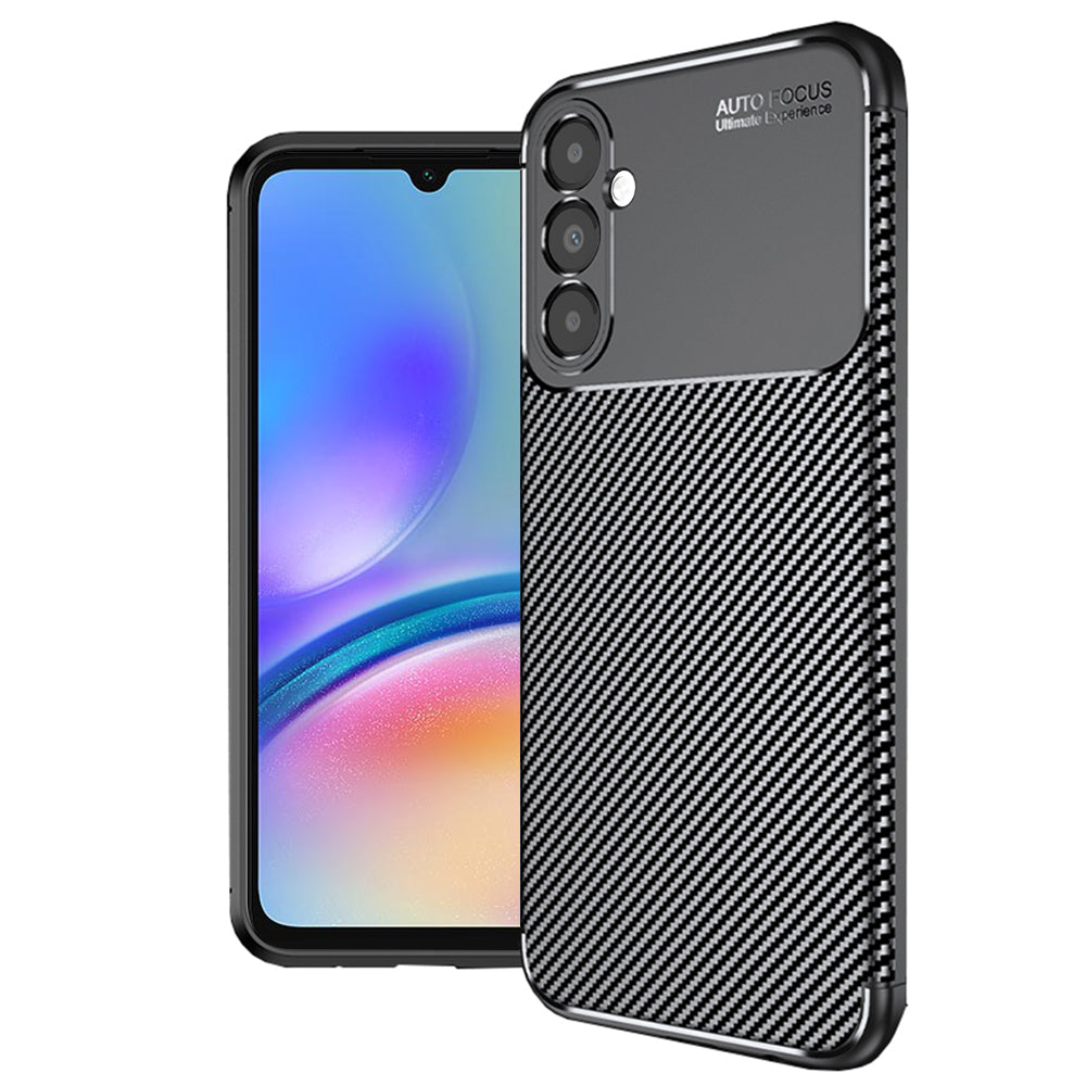 Custodia per Samsung Galaxy A05s A057, Techsuit, CarbonFiber, Nera
