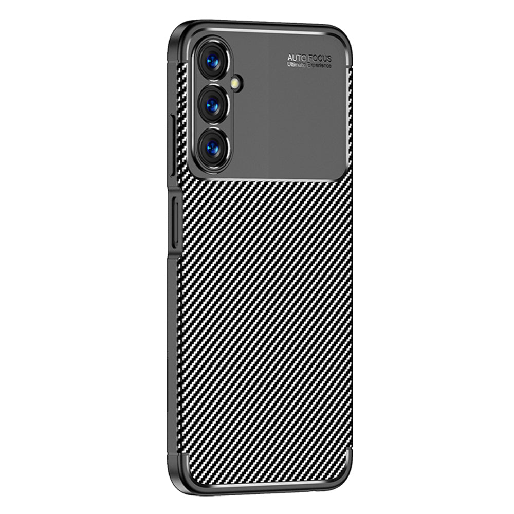 Custodia per Samsung Galaxy A05s A057, Techsuit, CarbonFiber, Nera