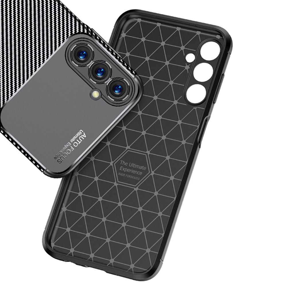 Custodia per Samsung Galaxy A05s A057, Techsuit, CarbonFiber, Nera