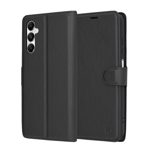 Case for Samsung Galaxy A05s A057, Techsuit, Leather Folio, Black